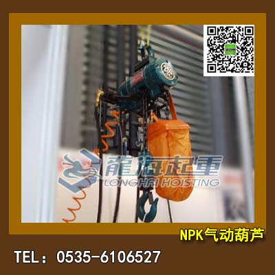 日本NPK气动葫芦价格，RHL-250日本NPK气动葫芦