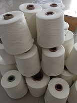 涤纶羊毛混纺纱厂家（90%涤纶10%羊毛）32s现货