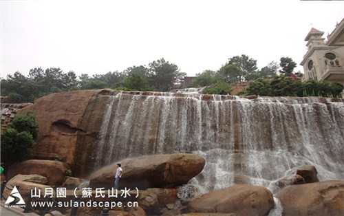 假山鱼池设计 假山鱼池水景 假山施工队 山月园供