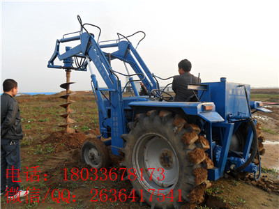 果园挖坑机 的 崎田植树挖坑机 重庆拖拉机挖坑机