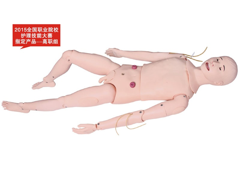 高级成人鼻腔吸痰及护理模型ZH/126，成人吸痰护理模拟人