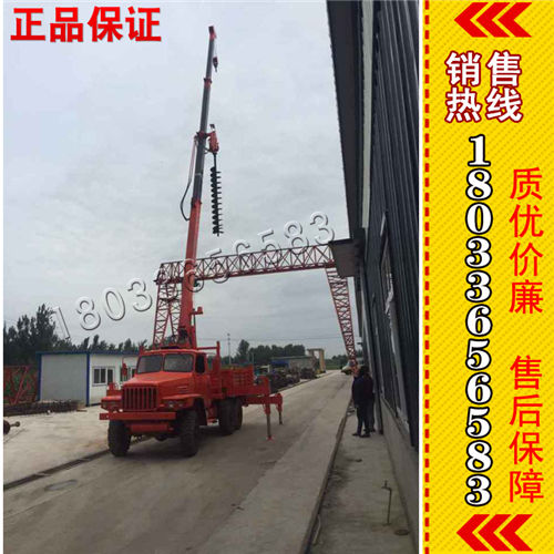 汽车吊一体机 聚仁 打眼 六驱 汽车吊挖一体机 操作视频