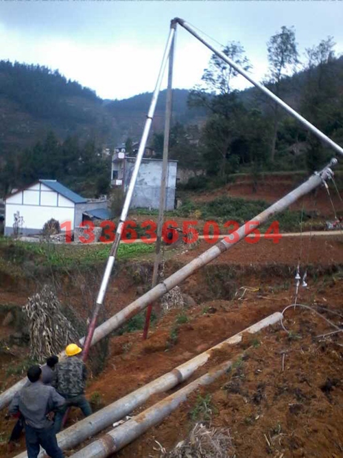 管式抱杆 100管 山区用 铝合金立杆机 承重