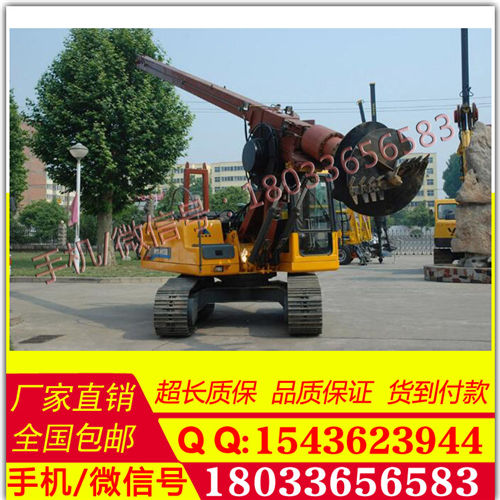 旋挖钻机小型履带打桩机 履带旋挖钻机 打桩机 履带光伏打桩机