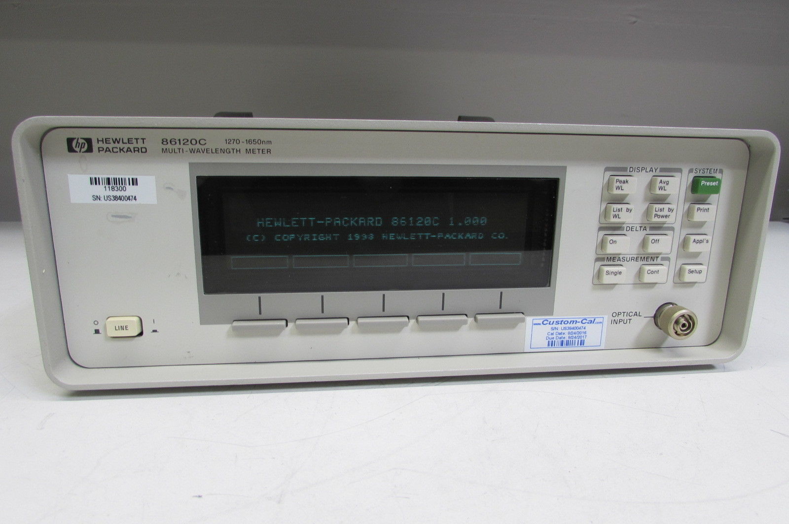 销售 Agilent  HP 86120C光波长计