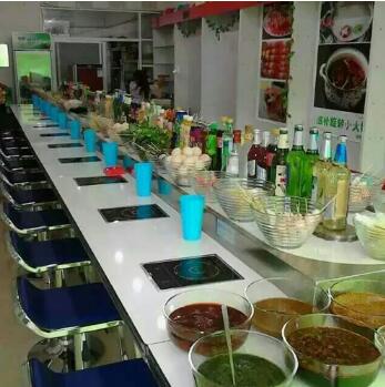 回转自助火锅餐饮传送设备