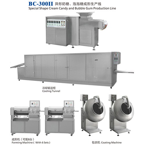 异形奶糖泡泡糖生产线|软糖奶糖生产线|异形奶糖生产线|博川供