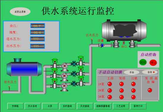 自动化供水控制系统，水厂自动化控制系统，恒压供水控制系统