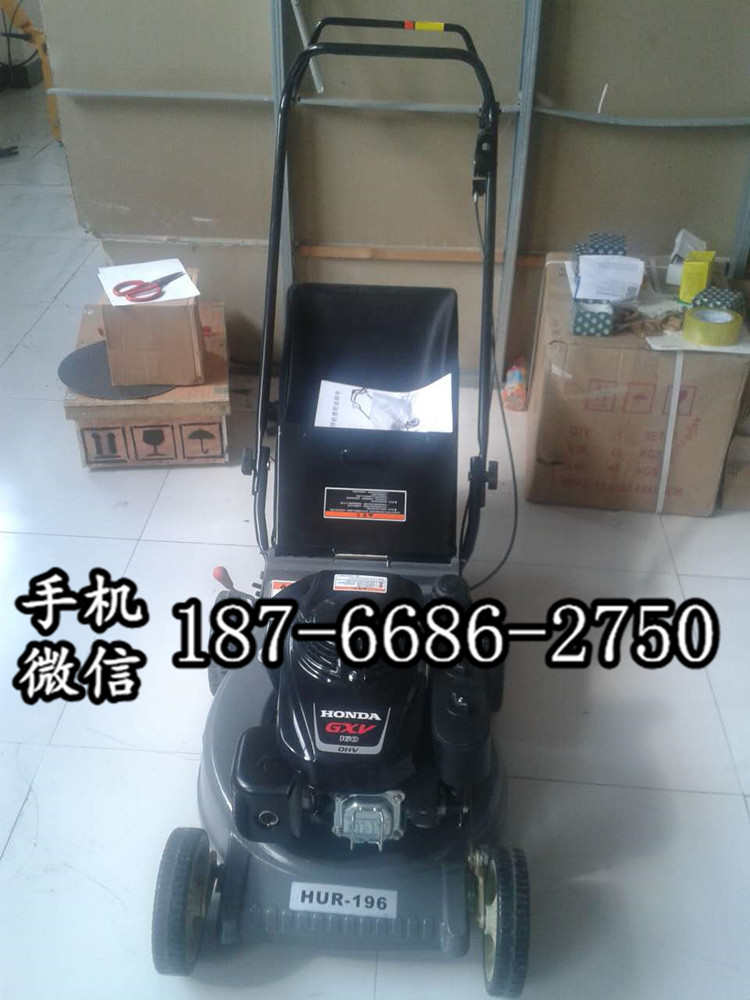 云南西双版纳手推式汽油割草机价格 四冲程家用除草机视频 草坪修整除草机