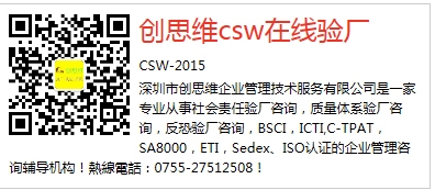 创思维社会责任验厂 采购， 定制EICC认证的服务