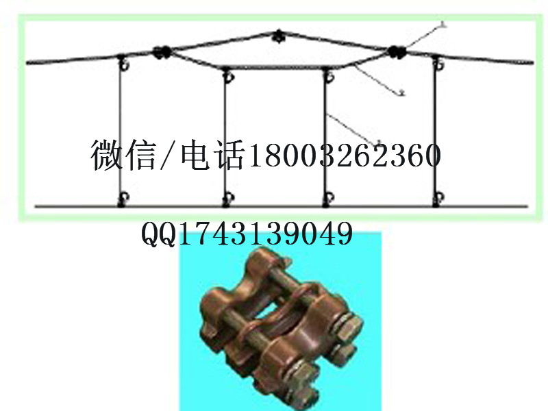 弹性吊索线夹 铁路电气化线夹接触网专用金具 弹性吊索线夹