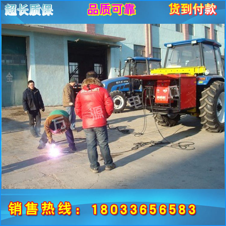 大马力四轮车发电电焊机两用  大马力拖拉机驱载双弧焊机