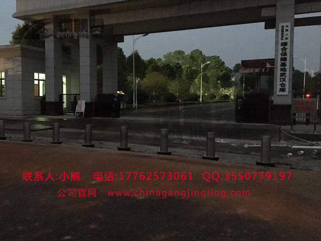 湖南半自动升降路桩 防冲撞路桩批发 钢精灵升降路桩 气动式升降路桩
