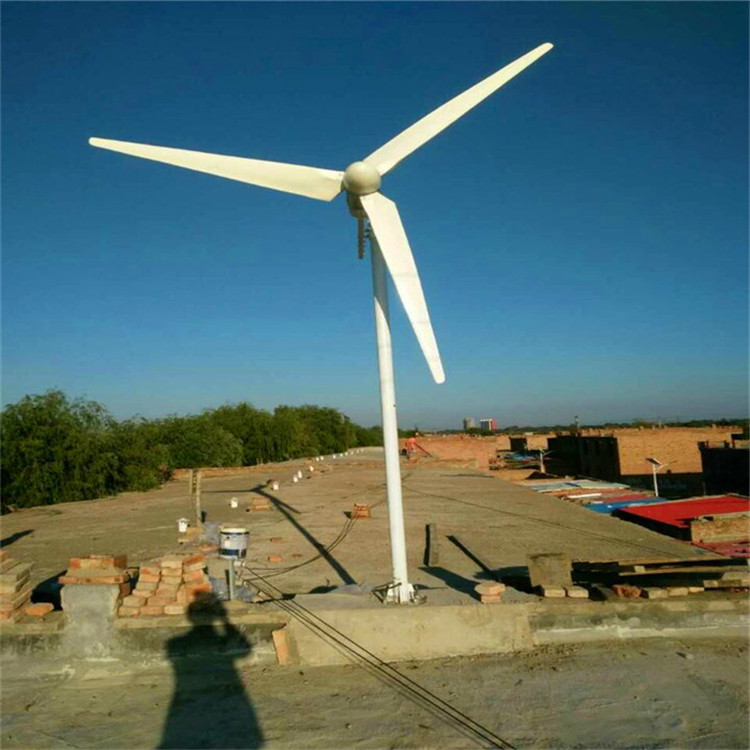 晟成低转速5千瓦风光互补家用小型风力发电机规格可定制