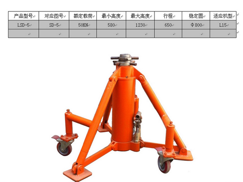 移动式升降工作平台飞机用千斤顶