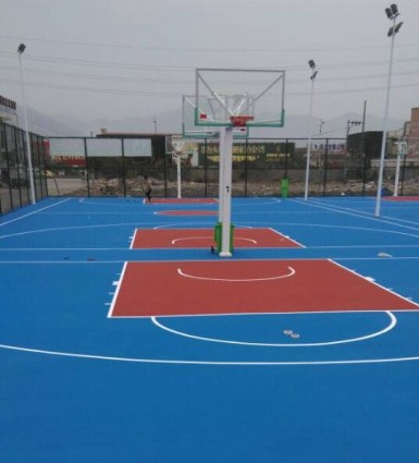 弹性丙烯酸篮球场材料 丙烯酸篮球场施工材料 世名供