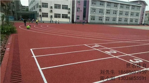 株洲塑胶跑道材料 株洲塑胶跑道材料造价 世名供