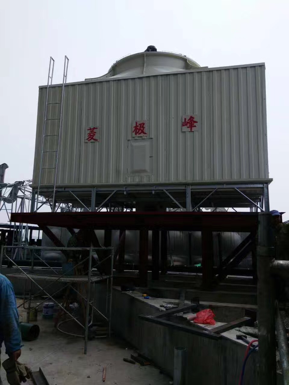 厂家 菱峰冷却塔8到200T侧出风方塔侧进风横流式冷水塔