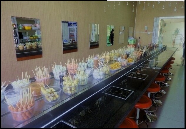 长期销售旋转小火锅设备 回转小火锅设备