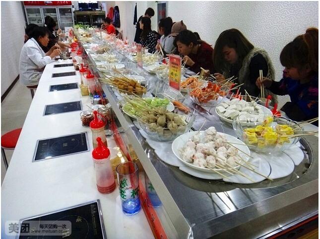 回转转转小火锅设备 旋转火锅输送设备