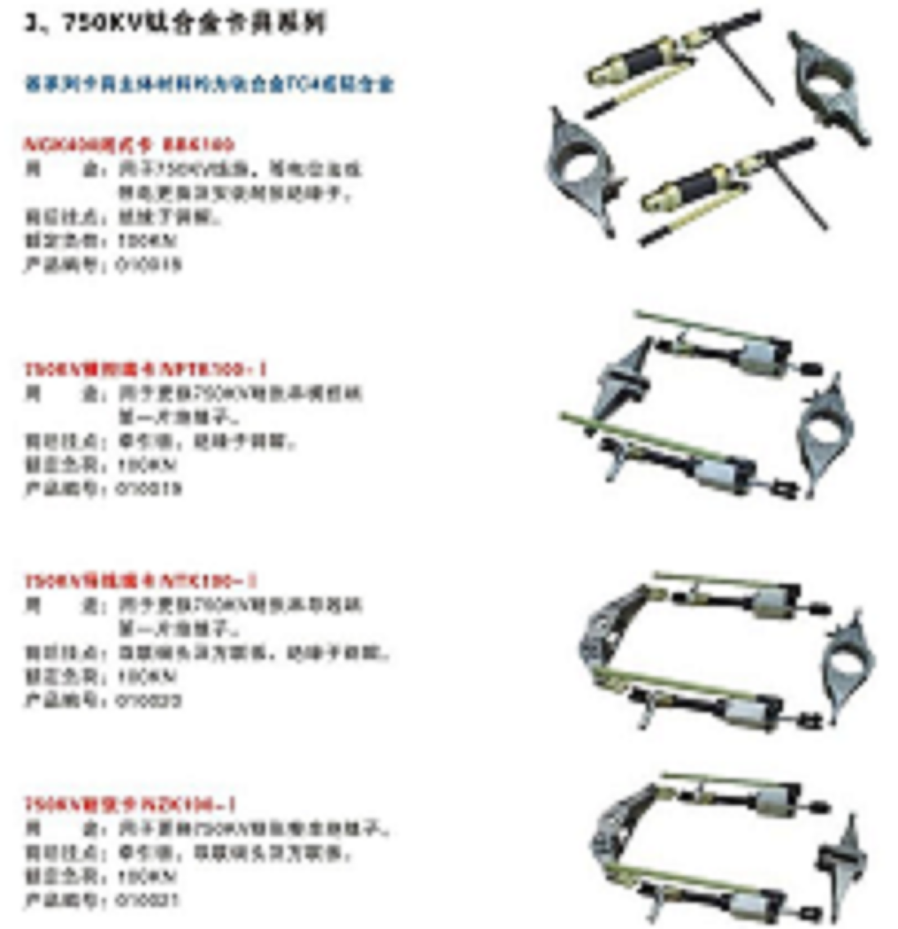 更换整串绝缘子用卡具