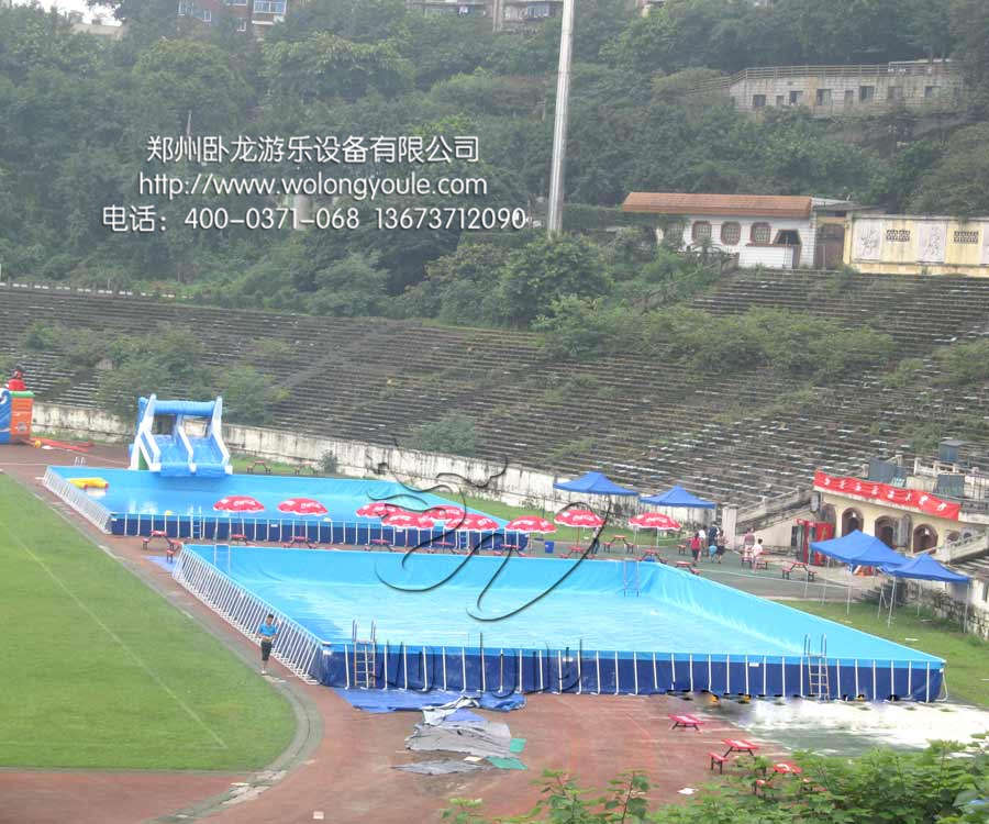 郑州卧龙支架游泳池水上游乐设施生产厂家