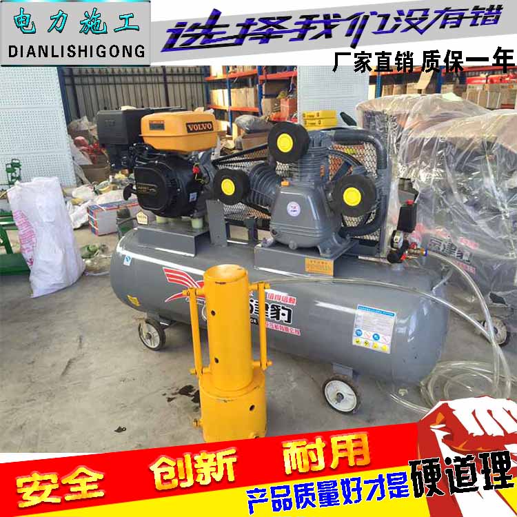 气动打桩机便携式小型气动防汛植桩机工程抢险