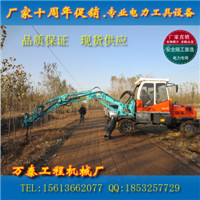 埋电线杆打眼机钩机打眼机螺旋钻孔机辽宁石头打眼机