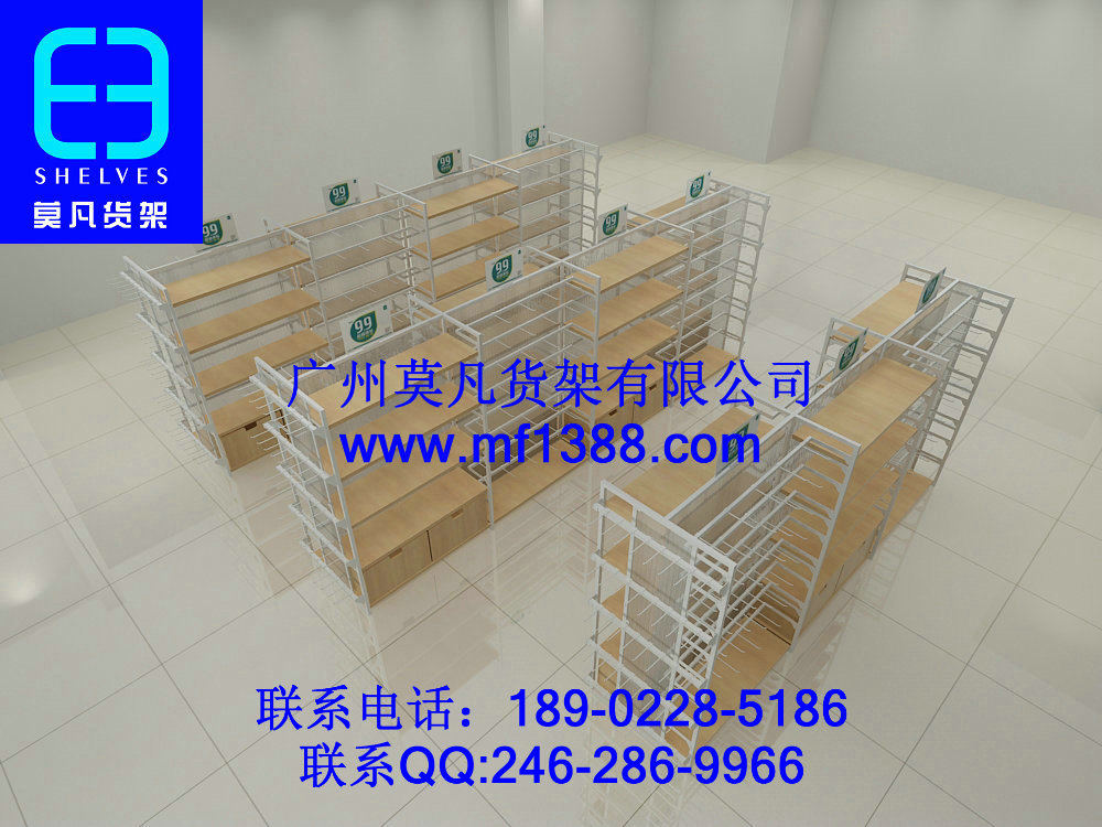 miniso名创优品货架，KM卡门服装货架，DM女装货架