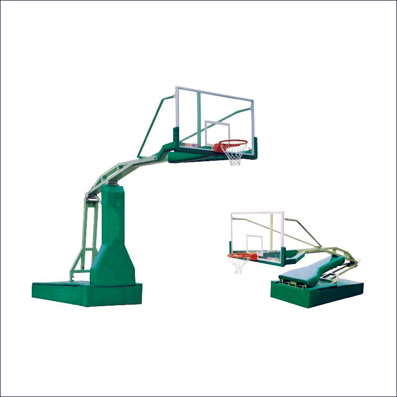 清远手动液压篮球架 篮球架安装 篮球场配套设施