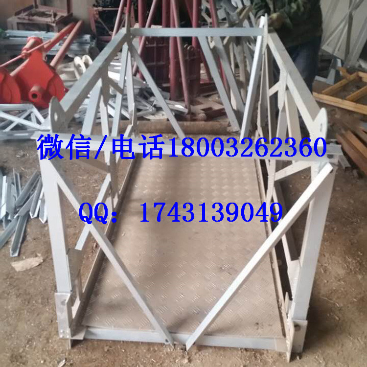 铝合金作业平台可开门吊篮 高空作业吊篮铝合金吊篮