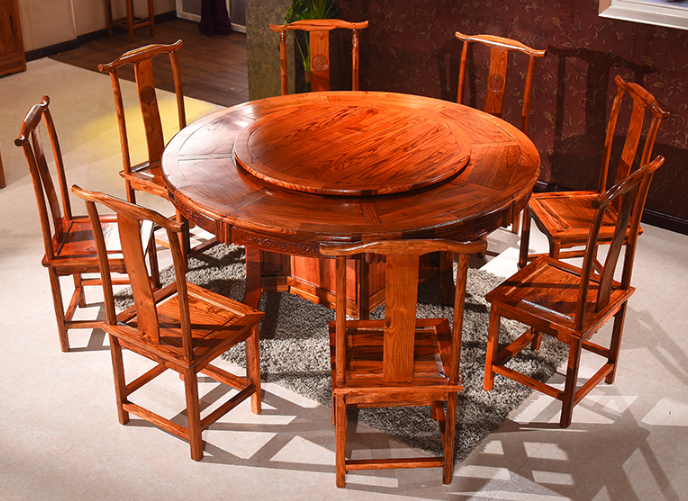 中式实木餐桌椅定制