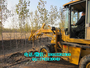铲车带钻坑机混凝土钻坑机电线杆钻孔机装载机钻坑的机器页岩挖坑机器
