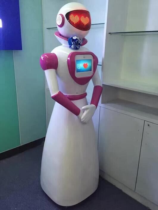 卡特生产热销迎宾互动讲解机器人-