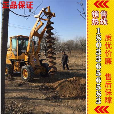 拖拉机挖坑机出租的价格图片 挖坑机租赁厂家批发