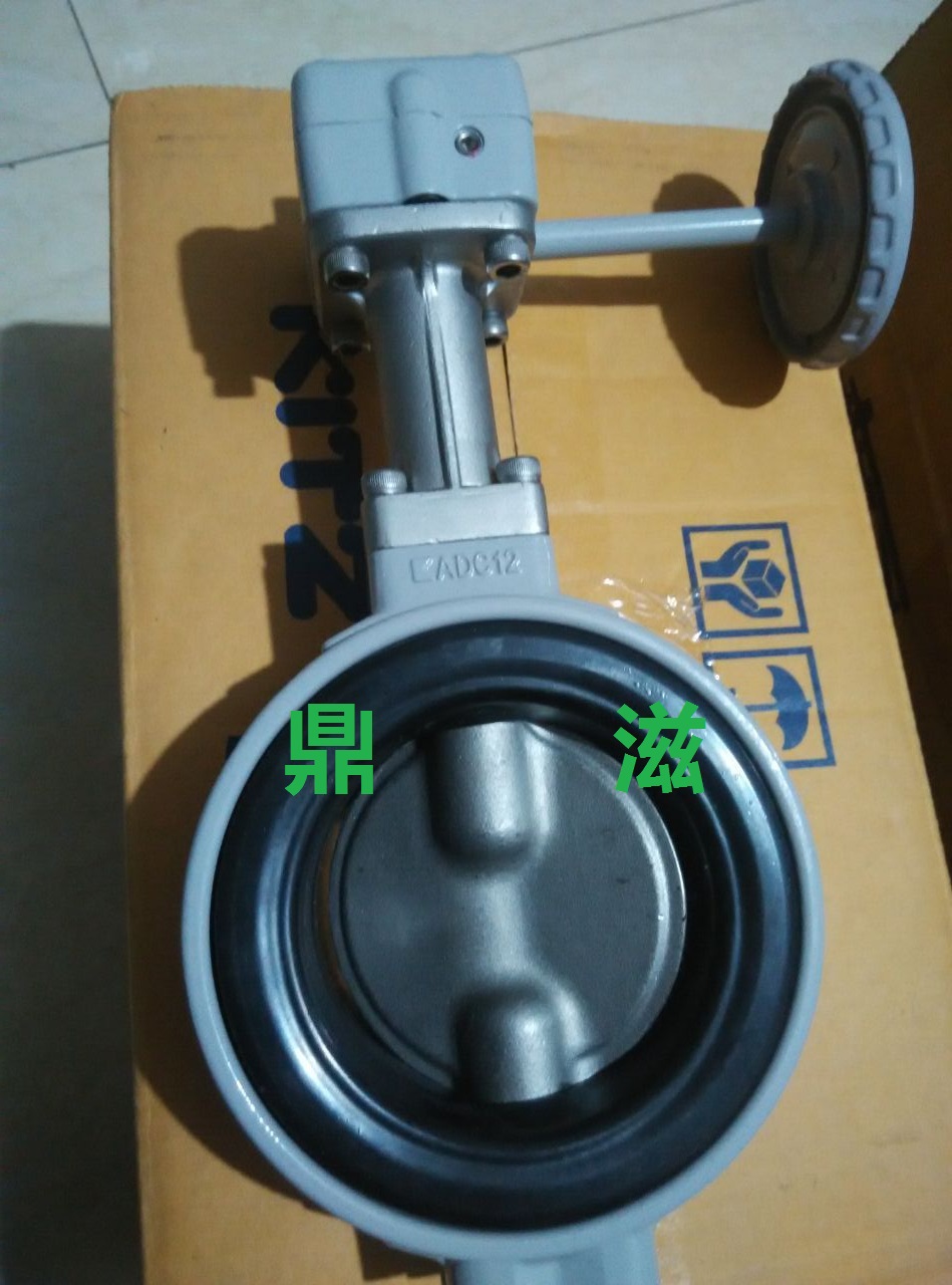 G-16XJME齿轮式蝶阀，KITZ对夹蝶阀，进口铝合金蝶阀