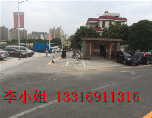 园岭汽车4S店车位划线施工 划网格线