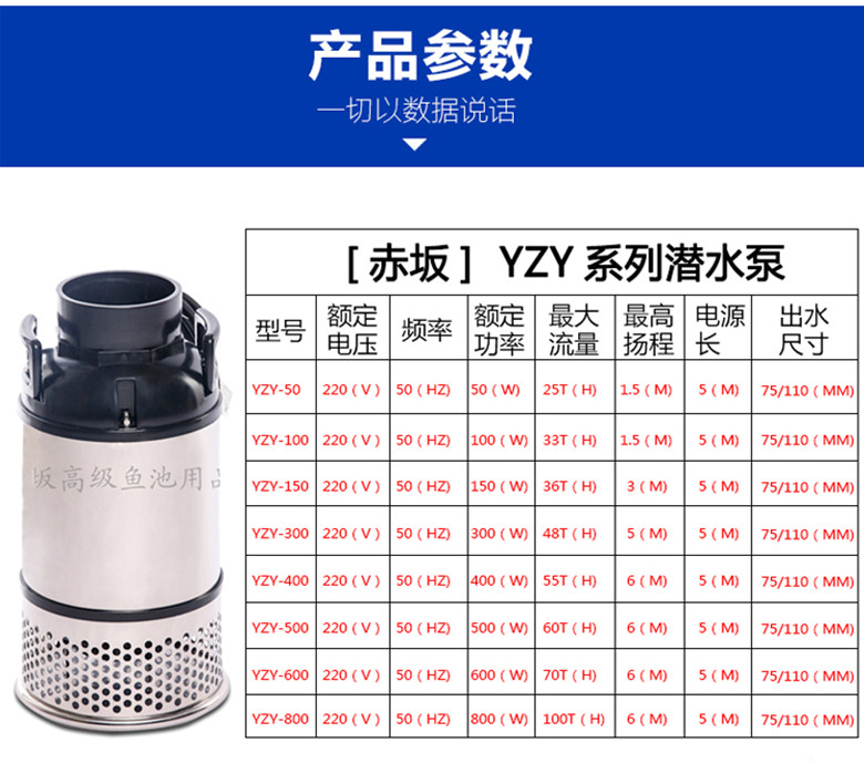 广州赤坂大流量潜水泵供应/YZY系列潜水泵批发