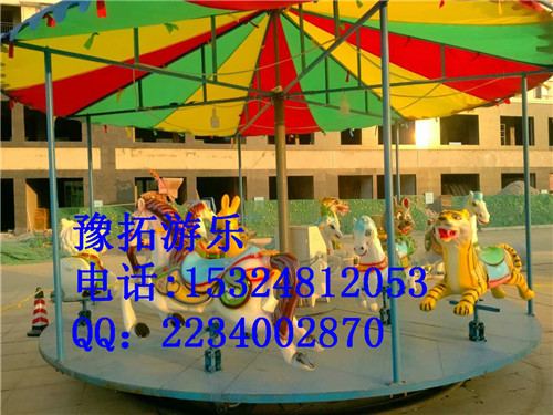 户外简易10座旋转木马 简单独特的简易转马供货商