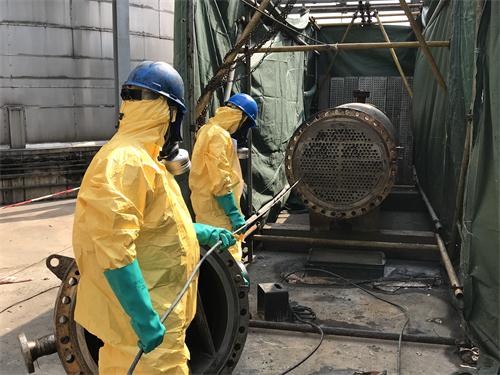 浙江衢州化工厂换热器清洗_衢州化工厂换热器高压水清洗_施代科
