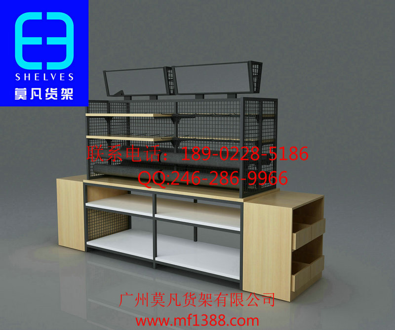 名创优品货架，三福货架，UR女装货架，KM男士服装货架