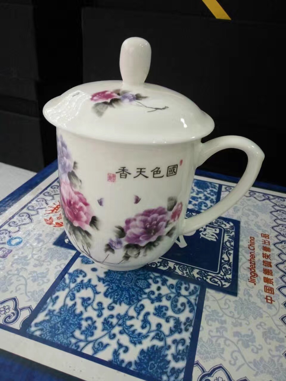 西安陶瓷杯子广告杯子可定制LOGO