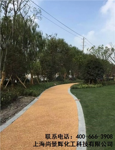 湖北透水路面材料 湖北水洗石厂家 湖北胶粘石路面材料 尚景辉