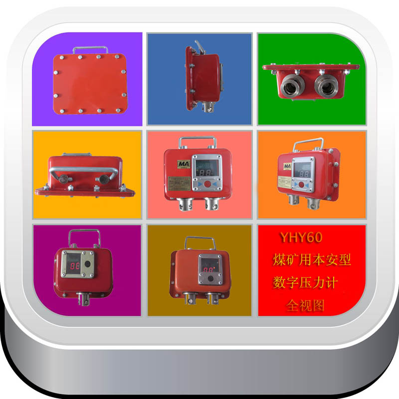 YHY60煤矿用本安型数字压力计两通道三通道