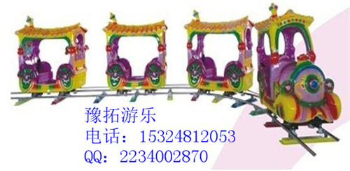 孩子都喜欢的简易小火车 轨道小火车游乐设备