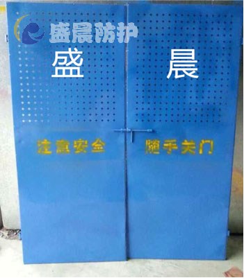 护栏网施工电梯防护门-人货电梯防护门-施工电梯防护门标准