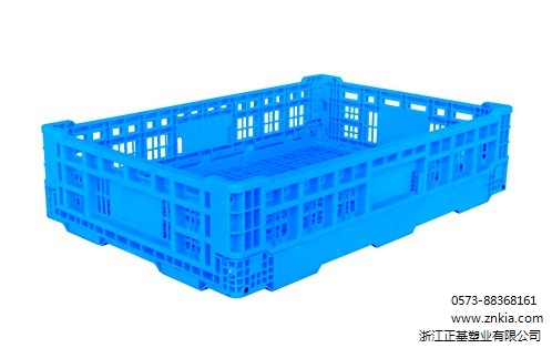 可折叠式水果筐|果蔬折叠筐|可折叠胶筐|正基塑业