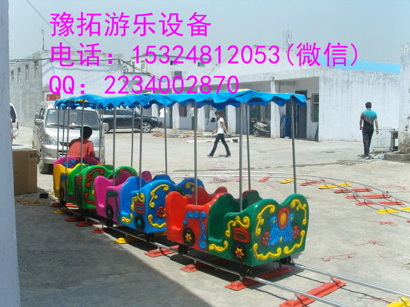 庙会中式轨道火车小火车 孩子爱玩的轨道小火车游乐设备