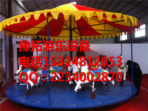 庙会拆装方便的折叠转马 厂家现货折叠转马规格
