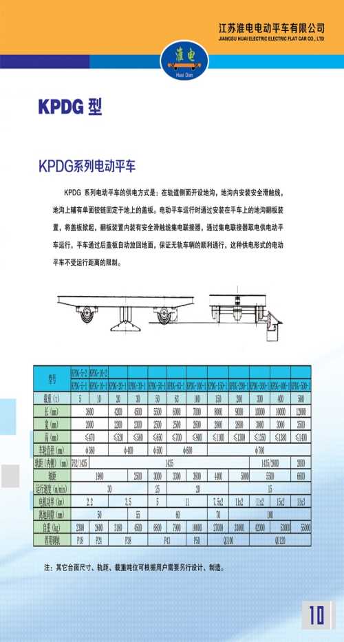 KPDG电动平车价格 KPT电动平车生产厂家 电动平车